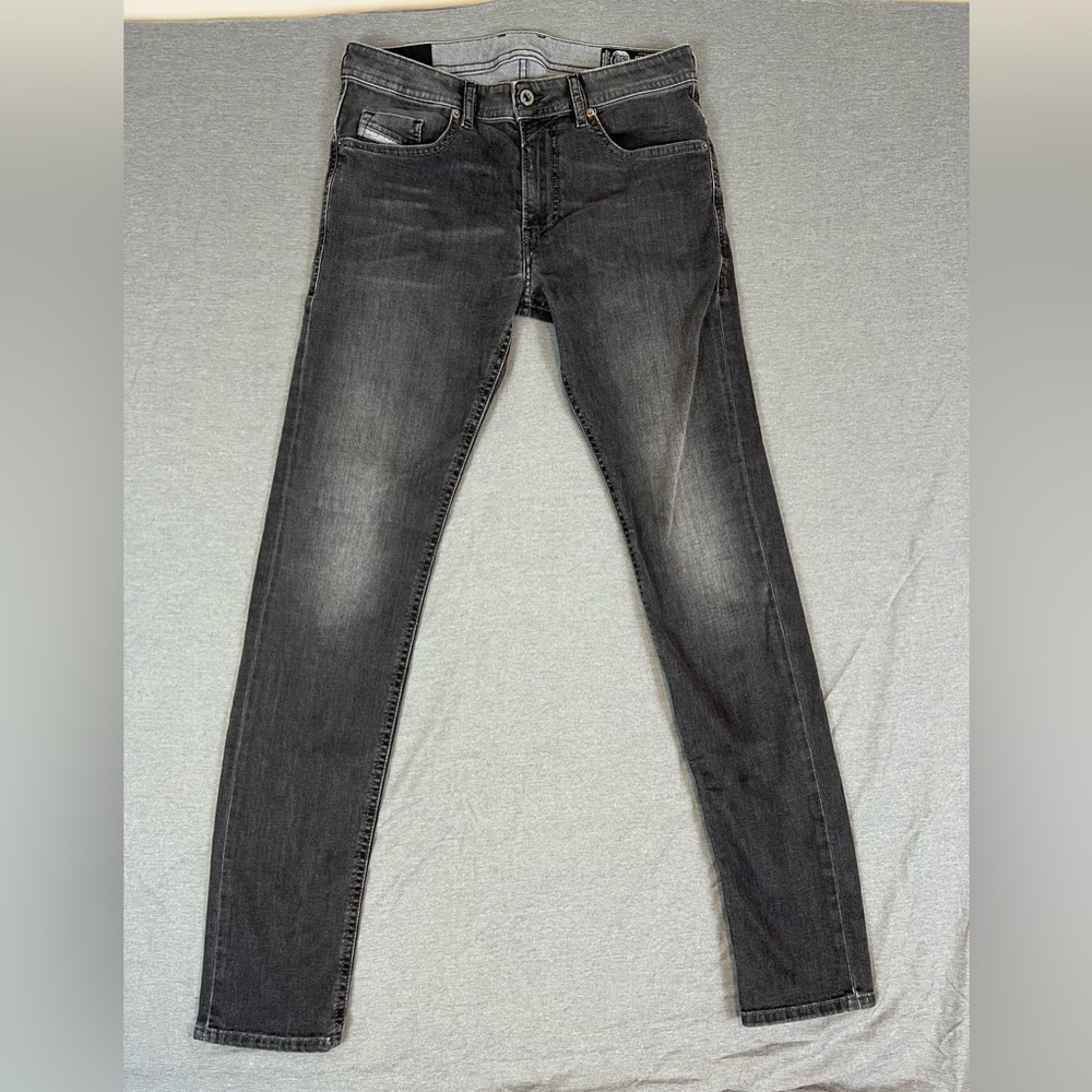 Diesel Black Thommer Slim Skinny Jeans